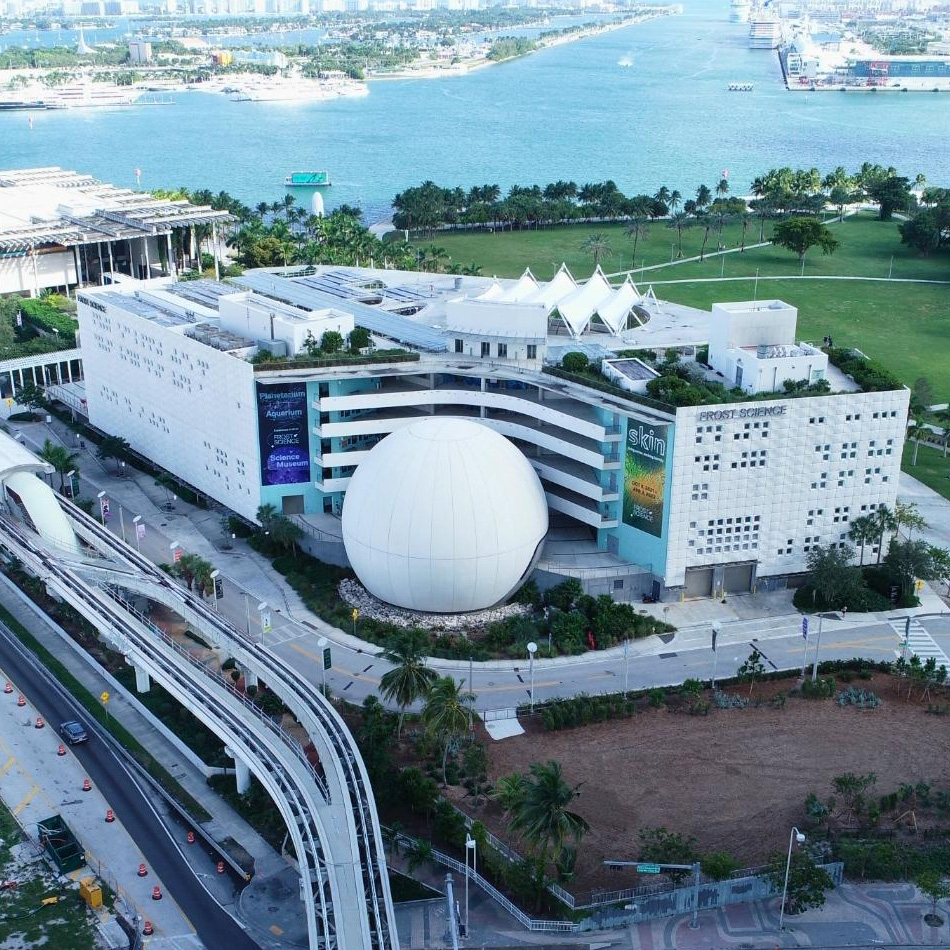 Frost Science Building Aerial View