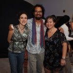 Cristina Castillo, Rolando Santos and Sascha Cushner at the Young Patrons Science Fair in the 1 Hotel