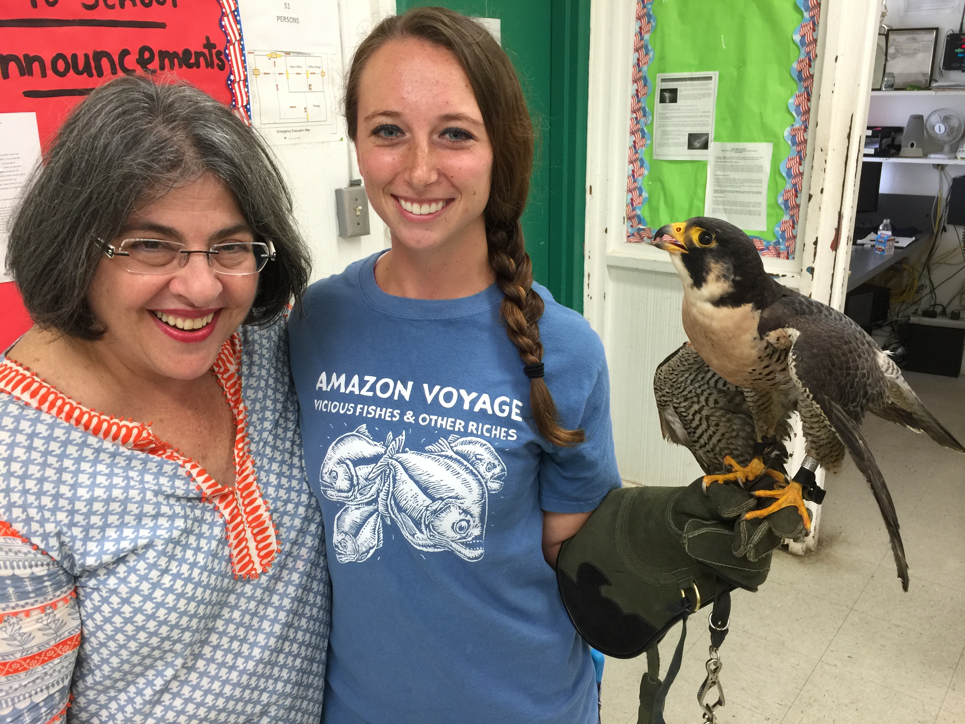 Commissioner Levine Cava meets falcon