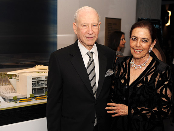 Dr. Phillip Frost and Patricia Frost smile together at the museum Gala.