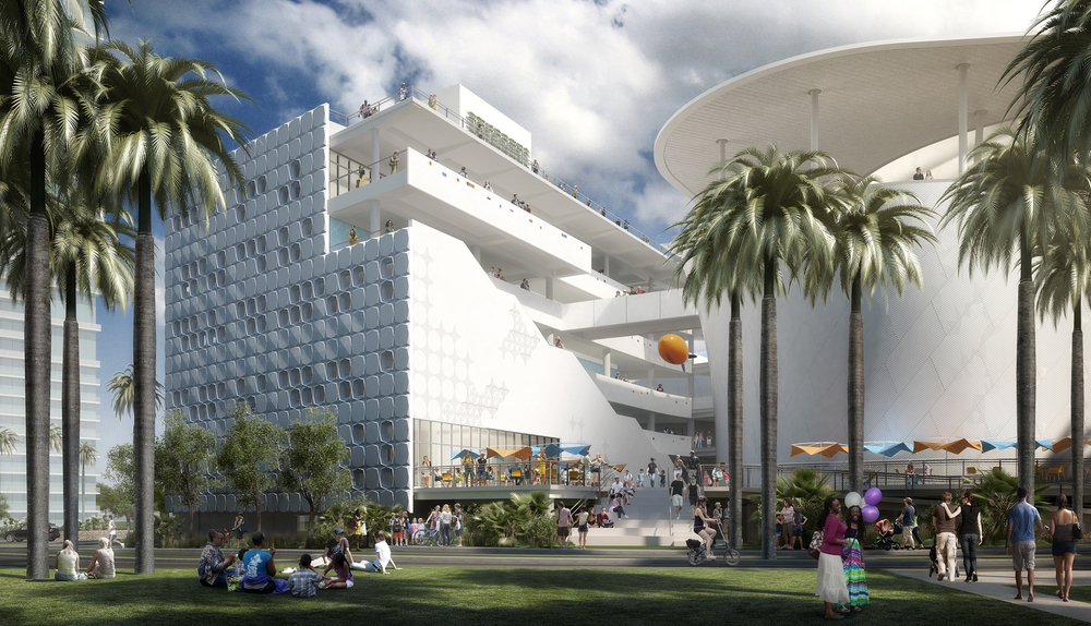 View of the Innovation Center from Museum Park