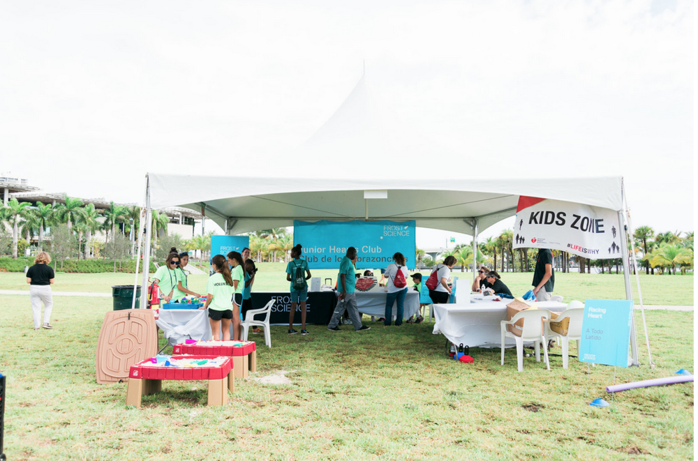 Frost Science tent at Heart Walk 2015