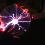 Guests get hands-on with our plasma globe, learning how generally invisible noble gases can transform into dynamic colors when charged with electricity.