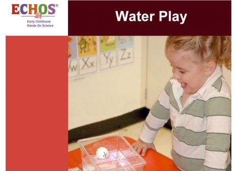 Young girl playing with water