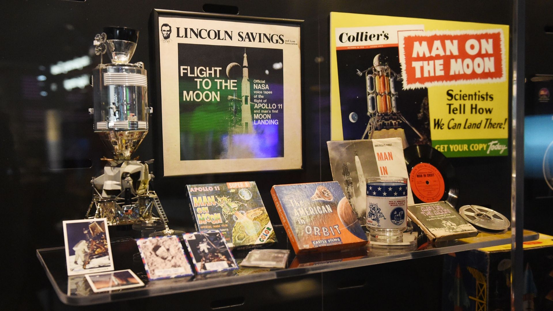 moon travel books and posters