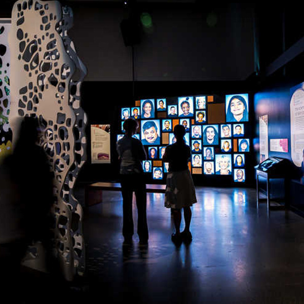 Photo of Skin: Living Armor, Evolving Identity exhibition.