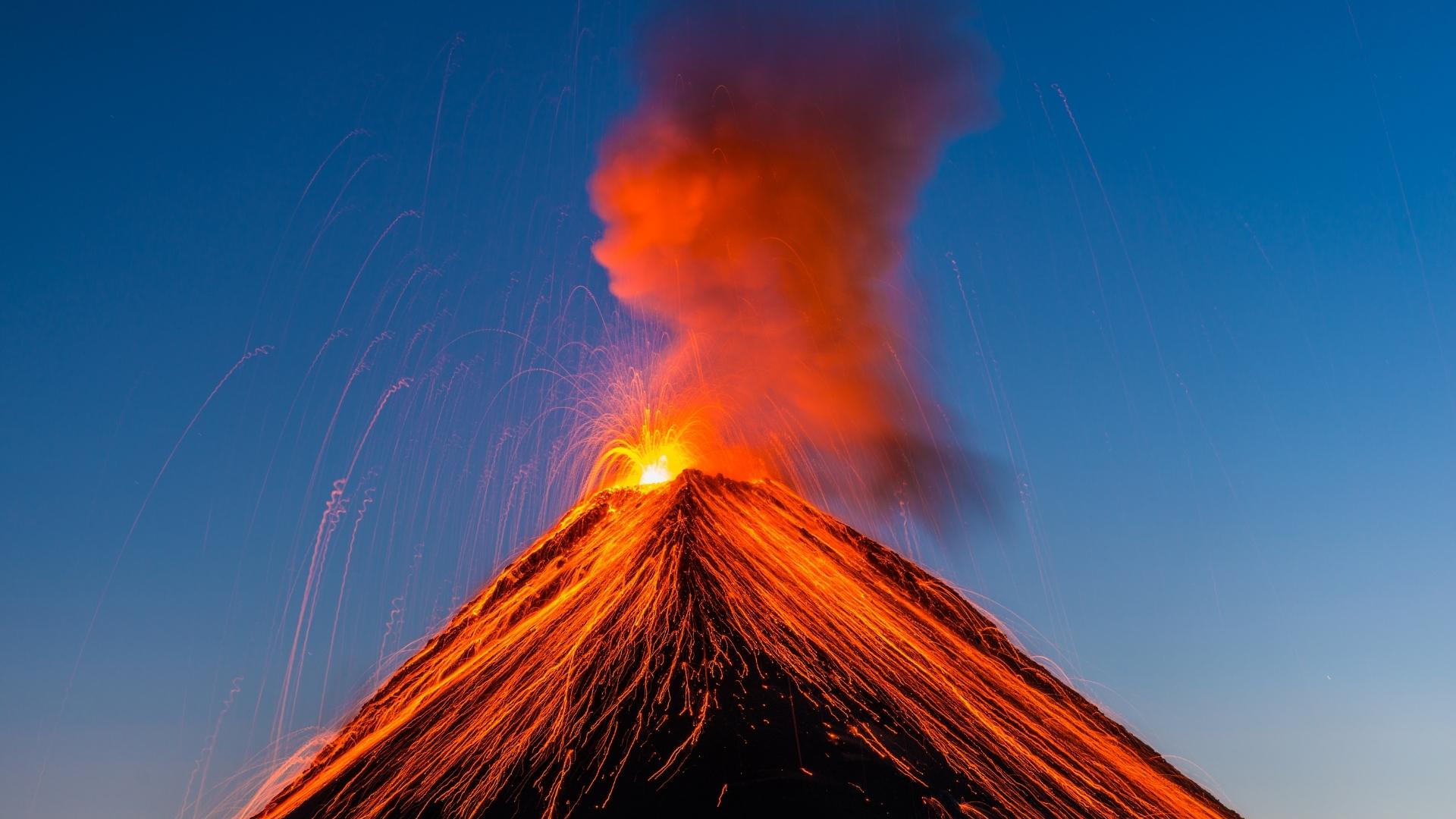 Volcano Erupting