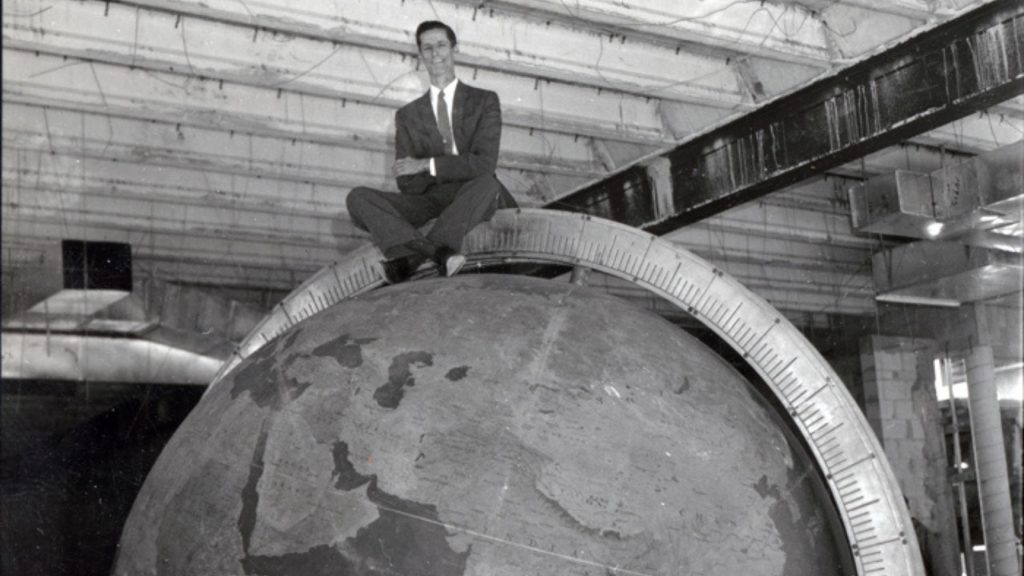 Historic Image of Pan Am Globe Being Positioned at Miami Science Museum 1920x1080